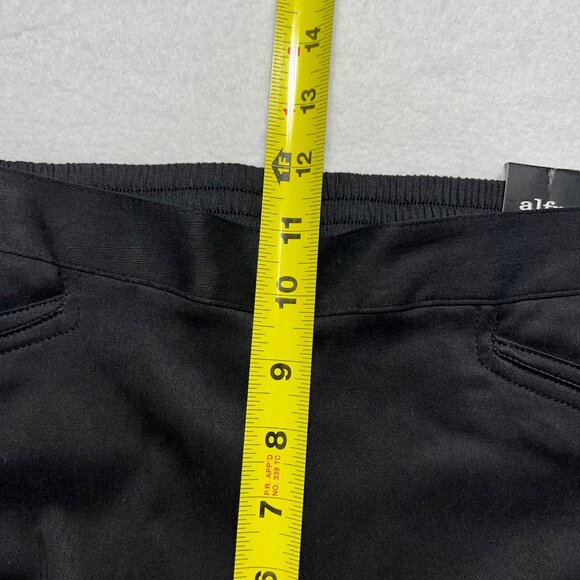 Alfred Dunner Women Pull-on Stretch Straight Black Pants 8 Traditional Fit NWT - Picture 8 of 10